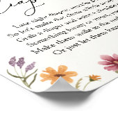 Poster des plongeurs de nuit fleur sauvage (Coin)