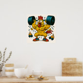 Poster des poids de levage de poulet Buff (Cuisine)