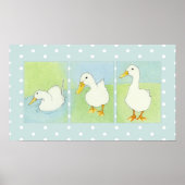 Poster des points de canards blancs (Devant)