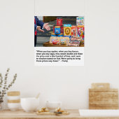 Poster des pommes, des bacs et des oeufs (Cuisine)