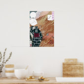 Poster Des pompiers japonais dans une mer de flammes par (Cuisine)