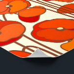 Poster des Poppies Art Nouveau<br><div class="desc">Ce motif de pavot d'inspiration Art Nouveau attire l'oeil ! C'est une façon amusante et amusante d'habiller déco, cadeaux, vêtements et articles ménagers pour l'occasion. Consultez ma boutique pour plus d'objets motifs et d'idées cadeaux, ou combinez des objets pour créer un ensemble cadeau intéressant!</div>