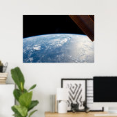 Poster Des Poutres De Soleil Au Bord Des Eaux De L'Océan  (Bureau à domicile)