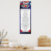 Poster des principes DICE de 12 po x 36 po (Cuisine)