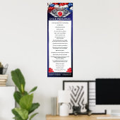 Poster des principes DICE de 12 po x 36 po (Bureau à domicile)