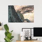 Poster des Proverbes 3:5 & 6 Écritures (Bureau à domicile)