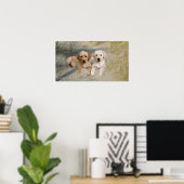 Poster Des Pubs Sur La Plage De Labrador Retriever (Bureau à domicile)