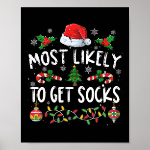 Poster Des Pyjamas De Noël En Famille Amusants Très Susce