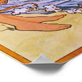 Poster des Quatre Saisons de Mucha (Coin)