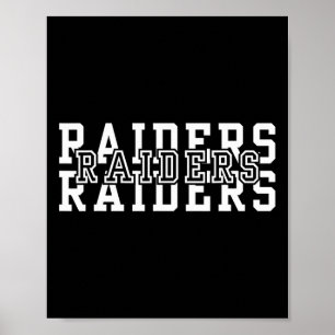 Poster Des Raiders Attaquent Des Aéronefs Drapeau América