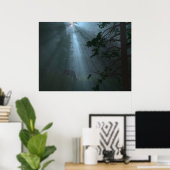 Poster des rayons radiants (bleu) (Bureau à domicile)