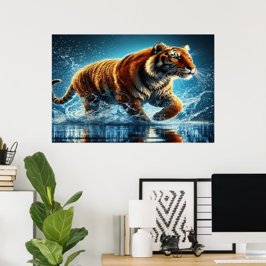 Poster Des rayures dans le Surf (Bureau à domicile)