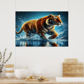 Poster Des rayures dans le Surf (Cuisine)