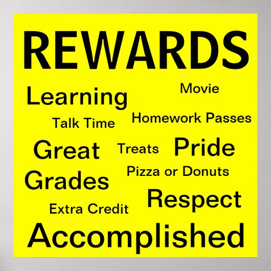 Poster des récompenses (Devant)
