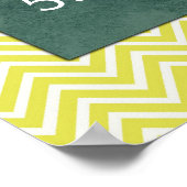 Poster des règles de classe tendance Chevron (Coin)