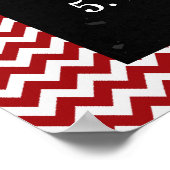 Poster des règles de classe tendance Chevron (Coin)