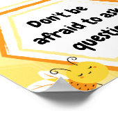 Poster des règles de la classe des abeilles jaunes (Coin)