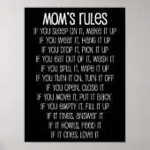 Poster des règles de maman (Devant)
