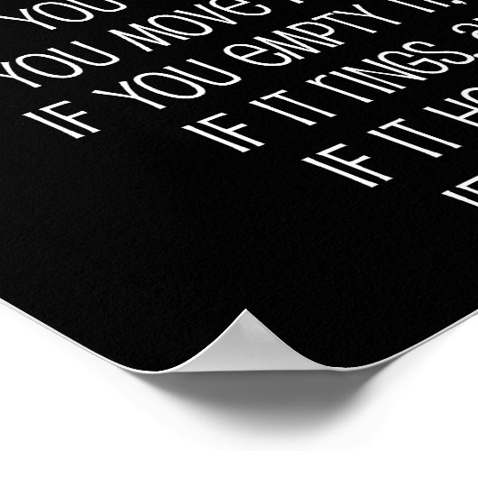 Poster des règles de maman (Coin)