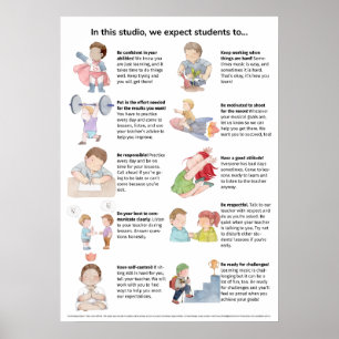 Poster des règles de Music Studio