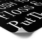 Poster des règles de salle de bain (Coin)