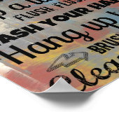 Poster des règles de salle de bain | Mère de câlin (Coin)