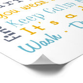 Poster des règles de salle de blanchisserie (Coin)