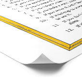 Poster Des règles d'or pour vivre (Coin)