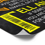 Poster des règles du laboratoire d'informatique (Coin)