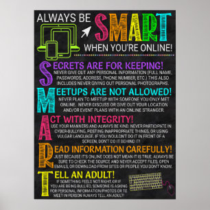 Poster des règles du laboratoire d'informatique