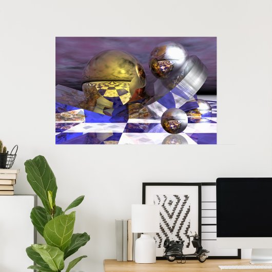 Poster Des rêves dorés (Bureau à domicile)