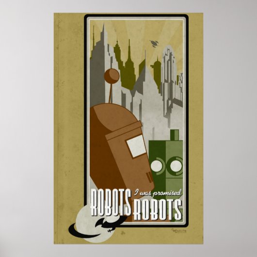 Poster Des robots ! On m'a promis des robots ! (Devant)