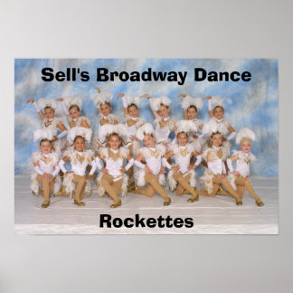 Poster des Rockettes de danse Broadway de Sell