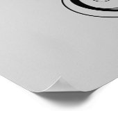 Poster des roses rouges et du crâne noir (Coin)