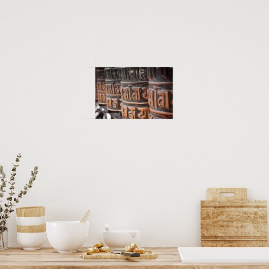 Poster des roues de prière bouddhiste (Cuisine)