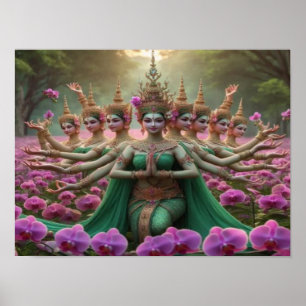 Poster des royaumes parallèles Durga Goddess