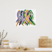 Poster des rubans de sensibilisation (Cuisine)