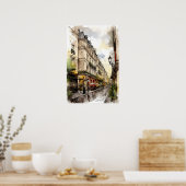 Poster des rues de Paris (Cuisine)