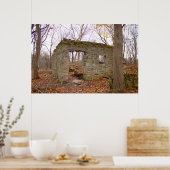 Poster des ruines de pierre ancienne (Cuisine)