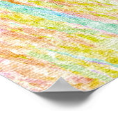 Poster des scribbles Pastel Rainbow (Coin)