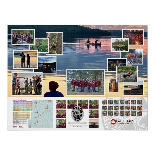 Poster des sentiers de canot 2019 Voyage au Canada (Devant)