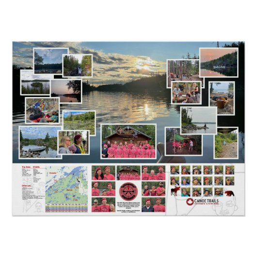 Poster des sentiers de canot 2021 Voyage au Canada (Devant)