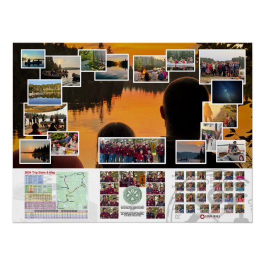 Poster des sentiers de canot 2024 Voyage au Canada (Devant)