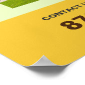 Poster des services de soins de la pelouse (Coin)