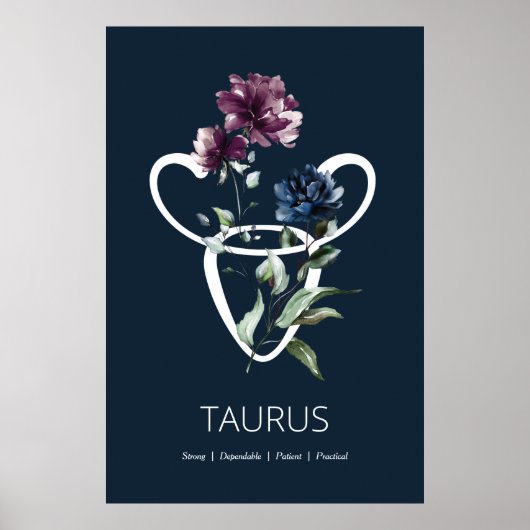 Poster des signes astrologiques de Taurus (Devant)