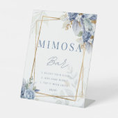 Poster des signes de la barre Mimosa de douche ble (Recto)