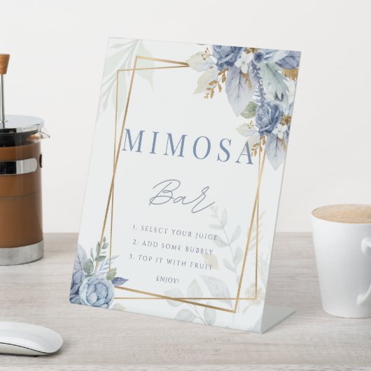 Poster des signes de la barre Mimosa de douche ble (In SItu)