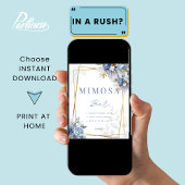 Poster des signes de la barre Mimosa de douche ble