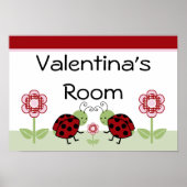 Poster des signes d'impression de Ladybugs mignon  (Devant)
