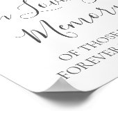 Poster des signes en mémoire blanche en vert Fleur (Coin)